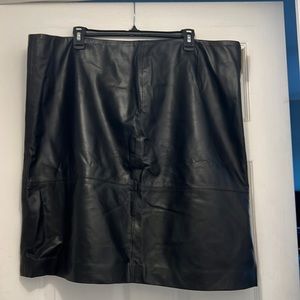 Talbots, leather skirt, size 22wp